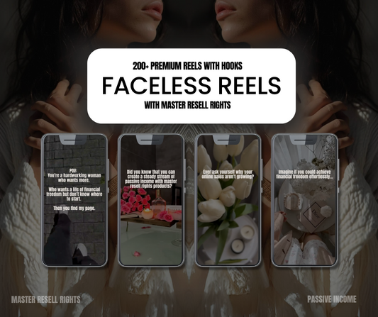 200+ Faceless Reels With Hooks - Eighty8 Creative